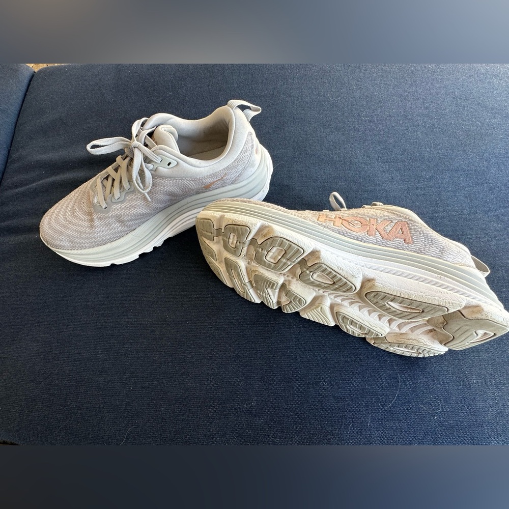 Hoka Women's Light Gray Athletic Shoes - Picture 2 of 3